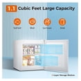 thumbnail image 5 of WDNMD9418 Mini Freezer,1.1 Cu.ft Upright Freezer with Reversible Single Door,Removable Shelves,Small Freezer with Adjustable Thermostat for Home/Kitchen/Office (White), 5 of 8