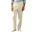thumbnail image 3 of Zynoxe Men's Suit Pants with Side Pockets Wrinkle-Resistant Loose Straight Leg Pants Pleated Solid Color Dress Pants Casual Business Work Pants for Men, 3 of 9