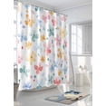 thumbnail image 3 of Shower Curtain Watercolor Spring Flower Shower Curtains for Bathroom, Waterproof Polyester Shower Curtain Set with Hooks, Extra Long 72" x 84" Pink Blue Flowers, 3 of 6