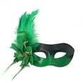thumbnail image 2 of Honeeladyy Masquerade Masks for Women Men, Mardi Gras Mask, Christmas Masks with Elegant Feather, Half Face Masks for Masquerade Ball Carnival Party, Halloween, Performance, Green, 2 of 5