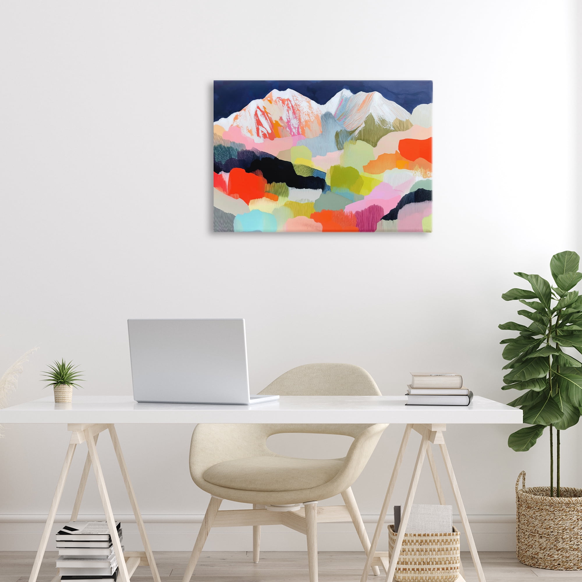 Stupell Industries Alpine Glow in Vibrant Mountains Canvas Wall Art, design by Chromatic Storm Studio