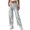 Silver, variant on Womens pants carnival Gradient Color Straight Leg dance Pants High Waist stylish Design Trendy Daily Streetwear Casual Pants
