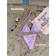 thumbnail image 3 of Bikini HelloKitty gato rosa lindo niña fresca traje de baño dividido femenino con almohadilla para el pecho estilo de tres puntos, 3 of 4