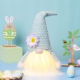 thumbnail image 2 of Muñeca sin rostro - Adorno de juguete de elfo de gnomo iluminado para decoración de Pascua sombrero largo Sywqhk Libre de BPA, 2 of 6