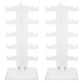 thumbnail image 1 of KAKOWELY glasses rack 2pcs Durable Acrylic Glasses Frame Storage Shelf Practical Sunglasses Display Rack for Home Store Desktop (Transparent)12.2"X5.91"X1.18", 1 of 5