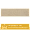 thumbnail image 4 of Well Woven Medusa Odin Solid & Striped Yellow 2'7" x 9'10" Indoor/Outdoor Flat-Weave Runner Rug, 4 of 8