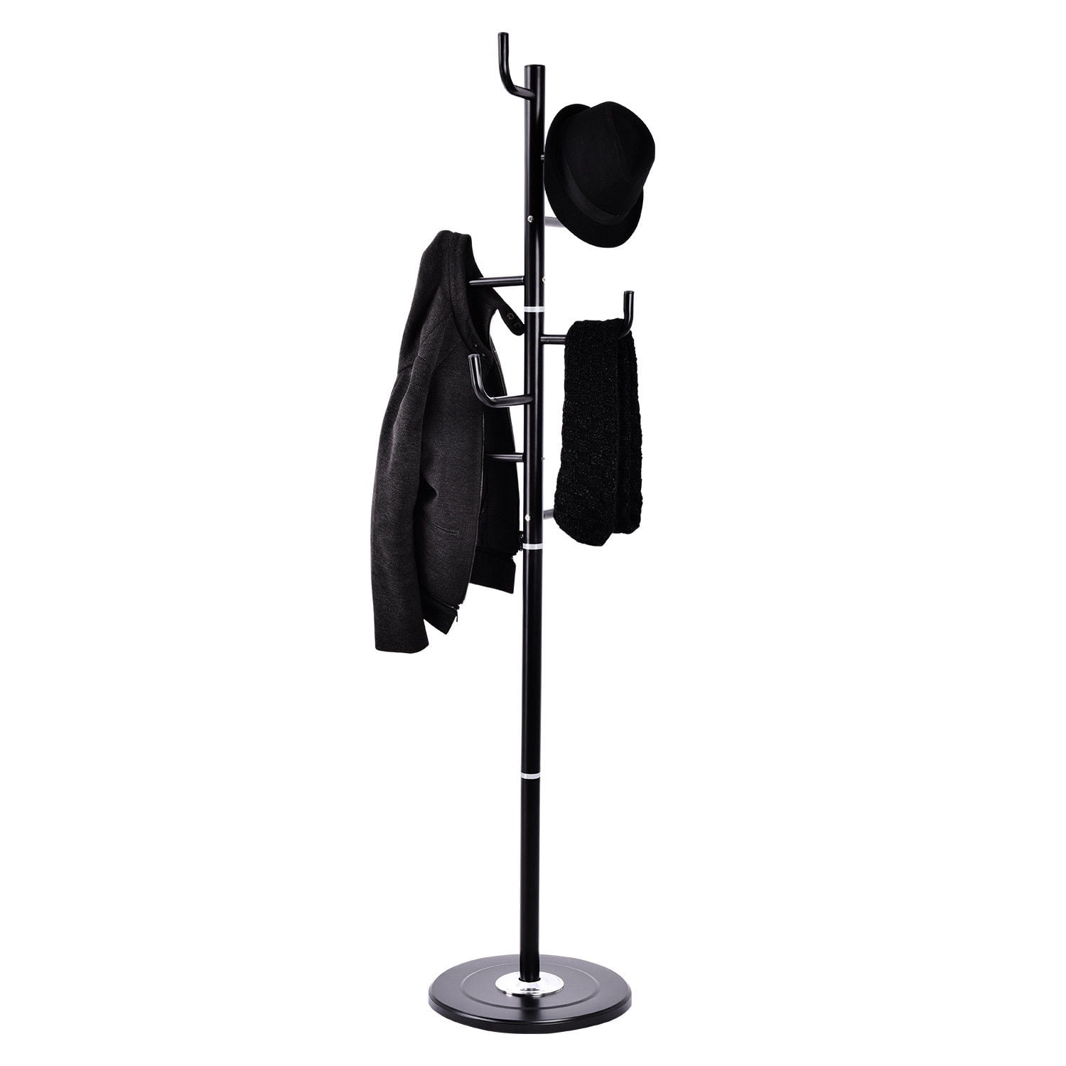 Costway 69'' Coat Stand Tree Rack Hat Holder Entryway Hanger Umbrella
