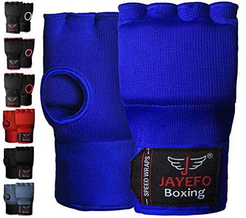 BLUE INNER GLOVE WRIST SUPPORTS FOR MMA KICKBOXING SPORTS TRAINING 