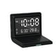 thumbnail image 3 of Reloj despertador digital multifuncional portátil de carga rápida y ajustable Negro, 3 of 4