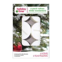 Holiday Time 6-Pack Votives, Winter Wonderland