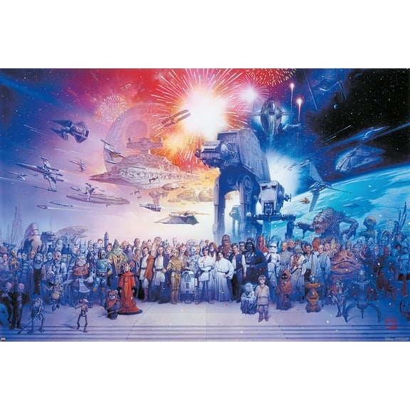 Star Wars: Episode I-VI - Galaxy - Movie Poster / Print (All Characters)