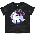 thumbnail image 3 of Inktastic Lil Sis Unicorn- Little Sister Girls Toddler T-Shirt, 3 of 5