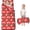 Cat and Dog Red Pattern, variant on Animal Paw Prints Rainbow Pattern Teens Toddler Nap Mat with Pillow, Sleeping Mat Bag for Preschool Daycare 59"x22"
