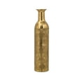 thumbnail image 3 of A&B Home Antique Gold Iron Vase with Geometric Motif - D5.5x23", 3 of 3