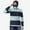 Light Blue, variant on Swuxness Mens Stripe Print Hooded Long Sleeve Sun Protection Top Ice Fabric Face Cover Outdoor Wear