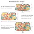 thumbnail image 5 of ALAZA Palm Leaf-d1 Windshield Sun Shade Car Foldable Sun Visor Block UV Rays Protector 55"x27.6", 5 of 8