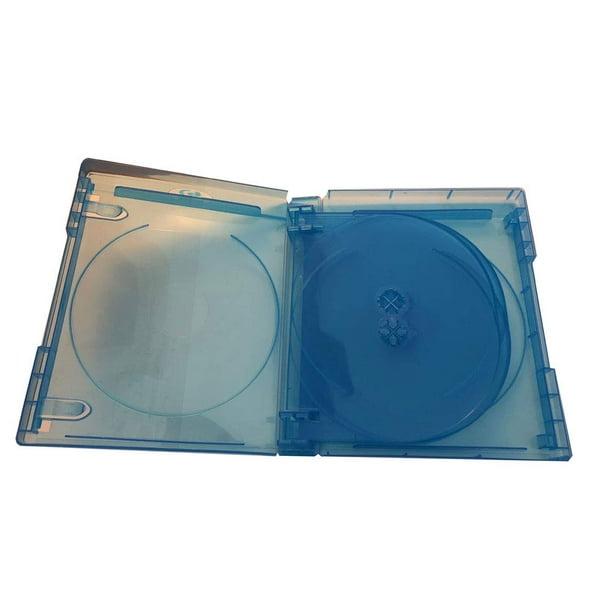 1 pièce bleu boîtier de CD, 80-pack capacité en plastique dur CD DVD disque  étui