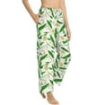 thumbnail image 2 of Uemuo Tulips Flowers Pattern Women's Wide Leg Palazzo Lounge Pants with Pockets Light Weight Loose Comfy Casual Pajama Pants-Small, 2 of 9