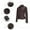 Coffee, variant on LOVZFMLL Jackets for Womens Solid Color Short Thin Leather Jacket Long Sleeved Casual Jacket Long Sleeved Hooded Casual Jacket