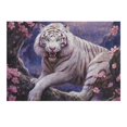 thumbnail image 6 of Aristuring White Tiger, Flowers, Full Moon Wooden Jigsaw Puzzle Gift for Family Friends 300 PCS, 6 of 6