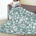 thumbnail image 6 of Fuzoiu Gouache Flowers Print Ultra-Soft Micro Fleece Blanket,All Seasons Flannel Throw, Lightweight Blanket for Bed, Sofa, Couch, Movie Night, Camping, and Travel-50"x40", 6 of 7