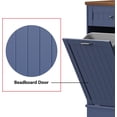 thumbnail image 6 of Tolead Wooden Double Tilt Out Trash Cabinet with Hideaway Drawer, Blue, 6 of 7