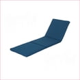 thumbnail image 3 of Outdoor Chaise Lounge Cushion, Navy Blue Water-Resistant Fabric | Secure Ties | Navy Blue | Fabric, 3 of 7