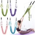 thumbnail image 3 of XINQIHANG Aerial Yoga Strap Swing Stretching gravity Inversion Exercises Multilayer Belt Tools Yoga Trainer Flexibility Yoga, 3 of 7