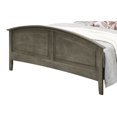 thumbnail image 3 of Contemporary Home Living Wooden Curved Rail King Panel Bed - 85" - Gray, 3 of 4