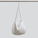 thumbnail image 3 of Bolso informal para mujer, Bolso de mano acolchado liso con hombro acolchado (blanco), 3 of 8