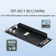 thumbnail image 6 of CIYISON SFF-8611 8612 Nvme M.2 SSD to Pcie 4.0 X16 Adapter Expansion Card Pcie X4 Riser, 6 of 6