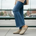 thumbnail image 3 of Cushionaire Hana Women's Clogs | Comfortable Vegan Suede Clogs for Women | Slip On Potato Shoes with Cork Footbed & Arch Support | Memory Foam, Wide Widths Available, 3 of 23