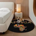thumbnail image 2 of North America Round Area Rug 6Ft Washable Circle Rugs for Bathroom Office, Colorful Maps Boho Ethnic Patterned Art Non-Slip Carpet Floor Mats Indoor Outdoor Carpet Runner Aesthetic Home Decor, 2 of 8