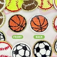 thumbnail image 5 of 16PCS Sports Themed Patch, Patches Basketball Soccer Baseball Football Volleyball Iron on Patch for DIY Clothing Repair, 5 of 7