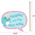thumbnail image 6 of Big Dot of Happiness Narwhal Girl - Under The Sea Baby Shower or Birthday Party Photo Booth Props Kit - 20 Count, 6 of 6