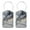 Multi2, variant on RATGON 2 Pack Luggage tag PU Leather with Stainless Steel Loop Black White Ocean Currents Travel Trip