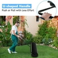 thumbnail image 5 of Gymax 13-Gallon Lawn Roller Heavy-Duty Steel Push/Pull Sod Roller 24'' x13'' Black, 5 of 7