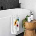 thumbnail image 3 of Watercolor Flower-a3 Hand Towels for Bathroom Cotton Face Towel Decorative 15.5x29.5 inch, 3 of 7