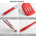 thumbnail image 4 of Juego de utensilios de cocina de silicona 14 Uds. libre de BPA seguro Turner Tong espátula cuchara batidor de huevos para, 4 of 8