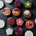 thumbnail image 5 of 50g Moon Cake Mold 6pcs 3D Flower Stamps Barrel Mooncake Hand Pressure Pastry Mould DIY Bakware, 5 of 12