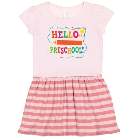 

Inktastic Hello Preschool 1st Day of School Gift Toddler Girl Dress