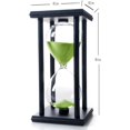 thumbnail image 3 of HAHDAXIA 60 Minutes Hourglass, Wood Sand Timer(Green,black,60 Min), 3 of 5