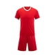thumbnail image 1 of Odeerbi Juego de Uniformes de Entrenamiento de Fútbol de Niños Color Sólido Camiseta Pantalones Cortos Ropa Deportiva Seco Rápido Conjuntos Atléticos Para 5-12 Años, 1 of 5