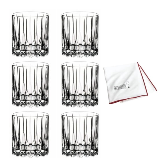 Set de Copas para Cóctel Neat de Riedel con Paño de Microfibra para Pulir