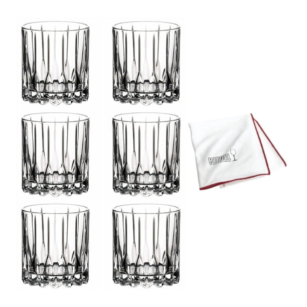 Set de Copas para Cóctel Neat de Riedel con Paño de Microfibra para Pulir