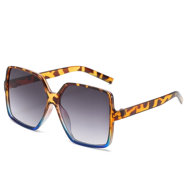 Mareep Ladies' Personalized Wide Border Large Frame T-Shaped Sunglasses - Customizable Oversized Fashion Sunglasses for Women