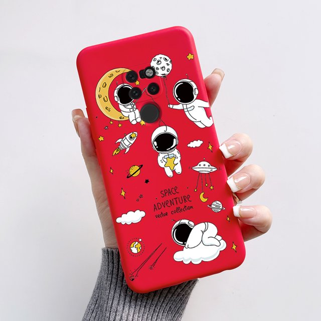 Case For Huawei Mate 20 Pro Coque Cute Rabbit Panda Cover Slim Soft Silicone Phone Case For Huawei Mate20 Pro 20Pro Fundas Capa Red-L07 For Mate 20