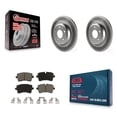 thumbnail image 1 of Transit Auto Rear Coated Disc Brake Rotors and Ceramic Pads Kit for Car Audi A7 Quattro A6 KGC-101803, 1 of 11