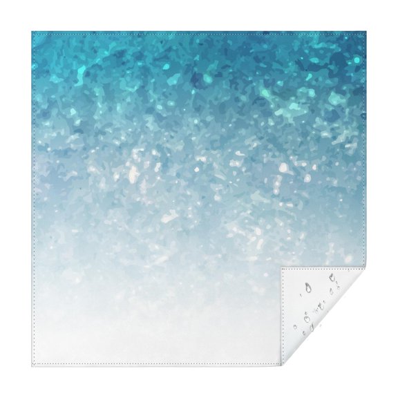 60x60in(152x152cm) Square Tablecloth, Waterproof Polyester Table Cover, Wrinkle Resistant & Washable Fabric for Dining, Kitchen, Picnic, Ice Crystal Print