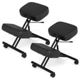 thumbnail image 1 of Costway 2 PCS Height Adjustable Kneeling Chair with Angled Seat to Relieve Pain Wheels, 1 of 10